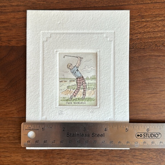 Signed print of Jack Nicklaus playing golf. - Picture 4 of 7
